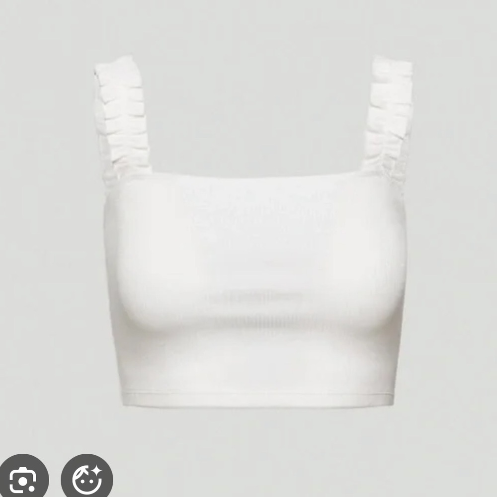 Aritzia White Firecracker Tank